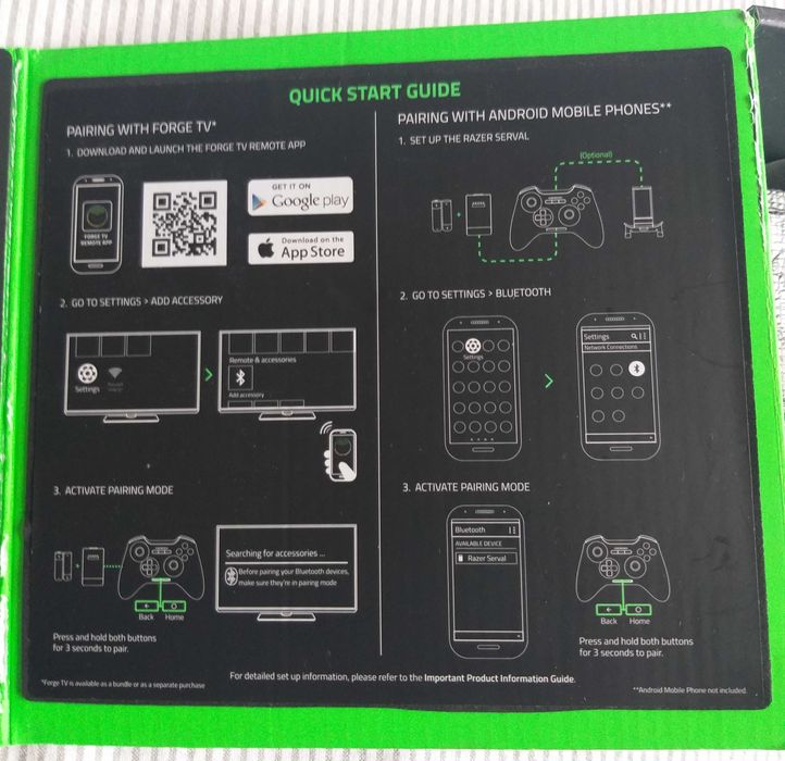 Comando Razer Serval Bluetooth p/ Android Gaming