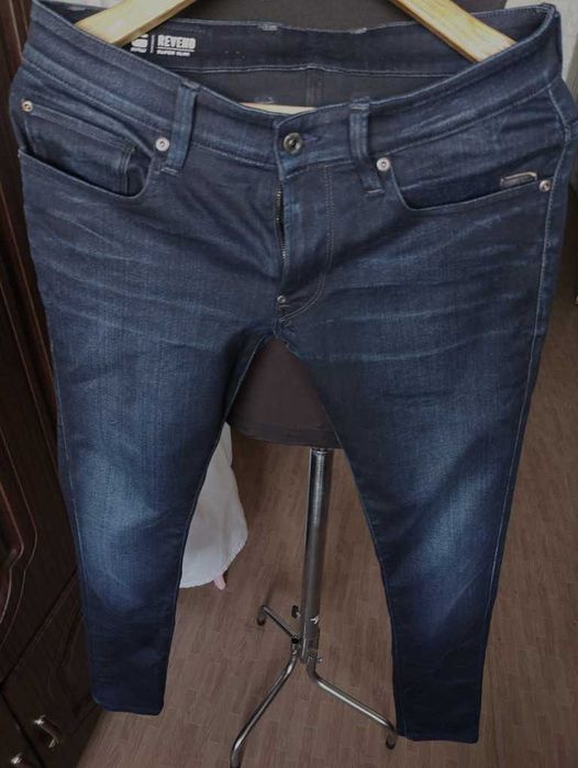 Джинсы G-star Raw revend super slim jeans Holland w32 stretch navy.