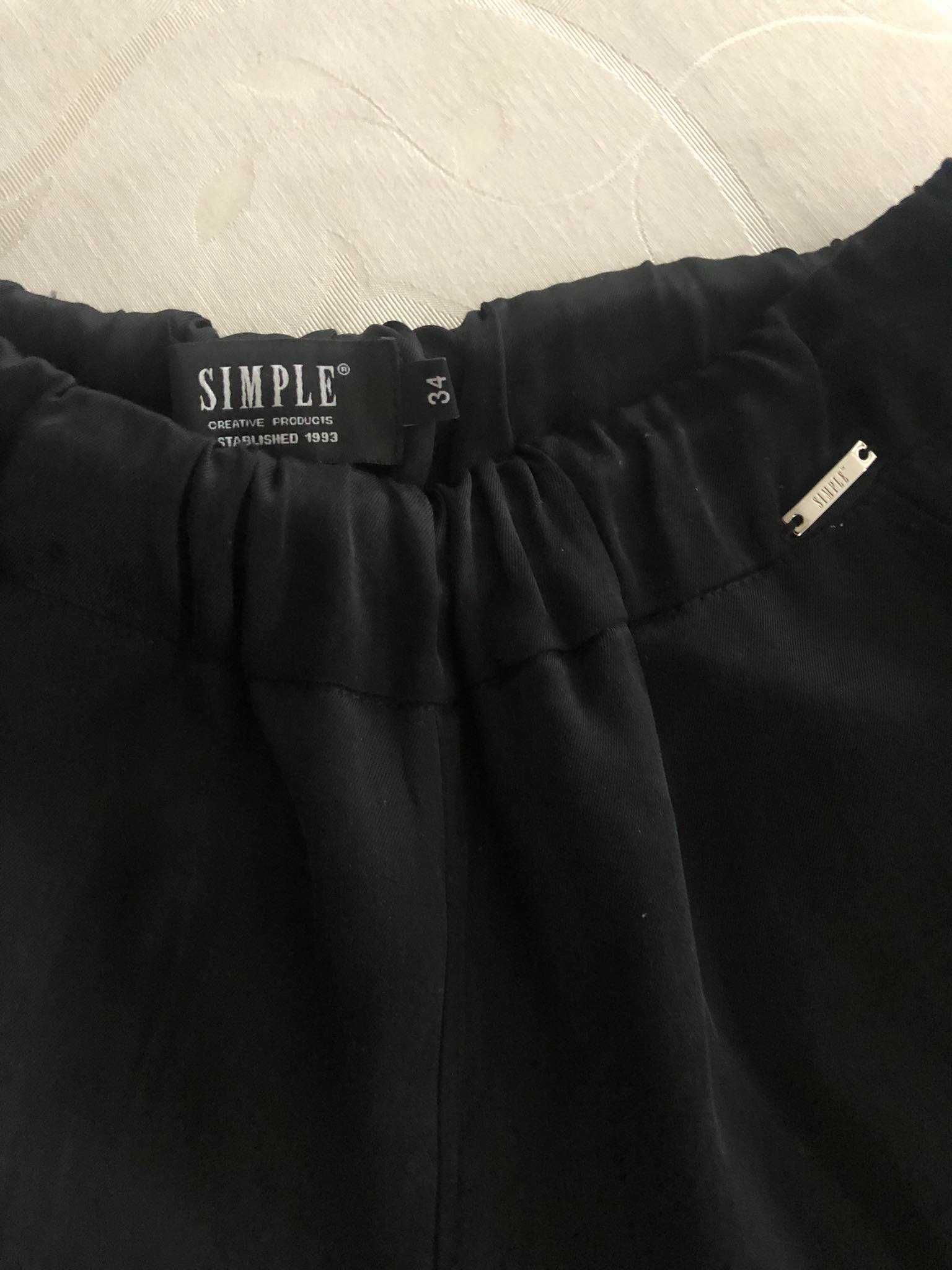 Spodnie damskie alladynki w gumkę - Simple
