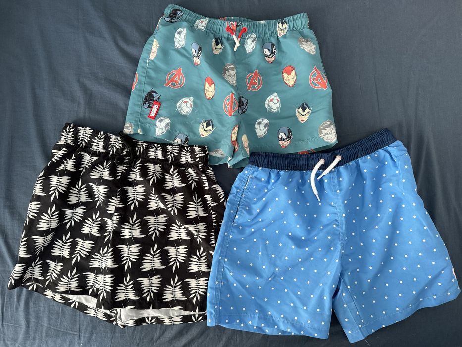 3 calções de banho 9 anos