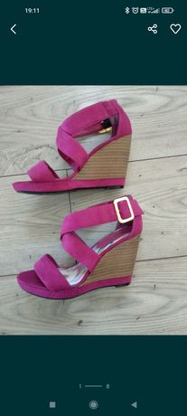 Różowe Sandały 37 new look