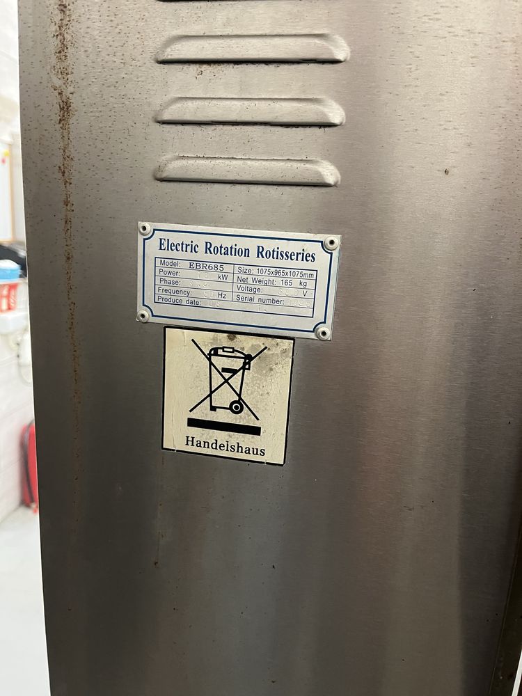 Rożno elektryczne na 12 kurczakow