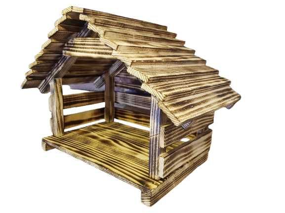 Szopka bożonarodzeniowa drewniana stajenka solidna ręcznie wykonana