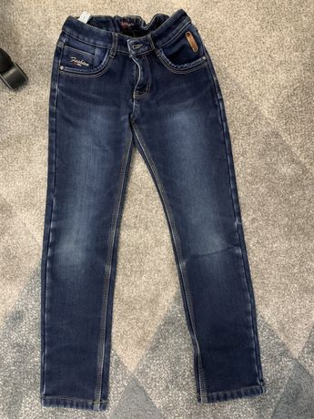 Утепленные джинсы на флисе 146