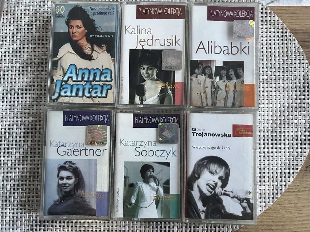 Kasety oryginał Sobczyk,Jantar,Jędrusik,Trojanowska,Gaertner,Alibabki