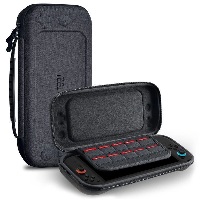 Etui Tech-Protect Hardpouch na Nintendo Switch 2 - szare
