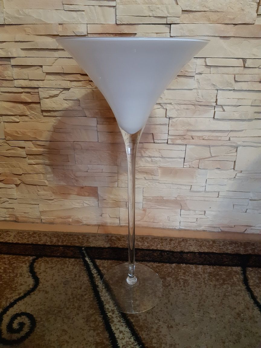 Duży szklany wazon martini 70cm