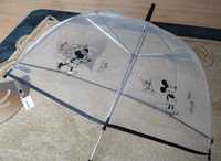 NOWA przezroczysta plastikowa parasolka parasol Myszka Miki H&M