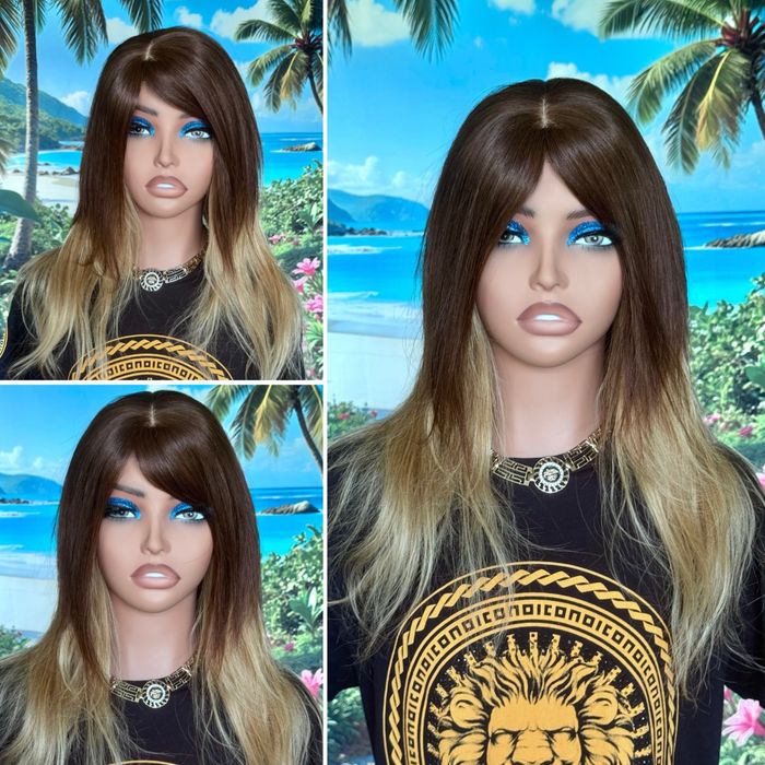 Натуральная накладка кожа на шёлке славянские детские волосы русые