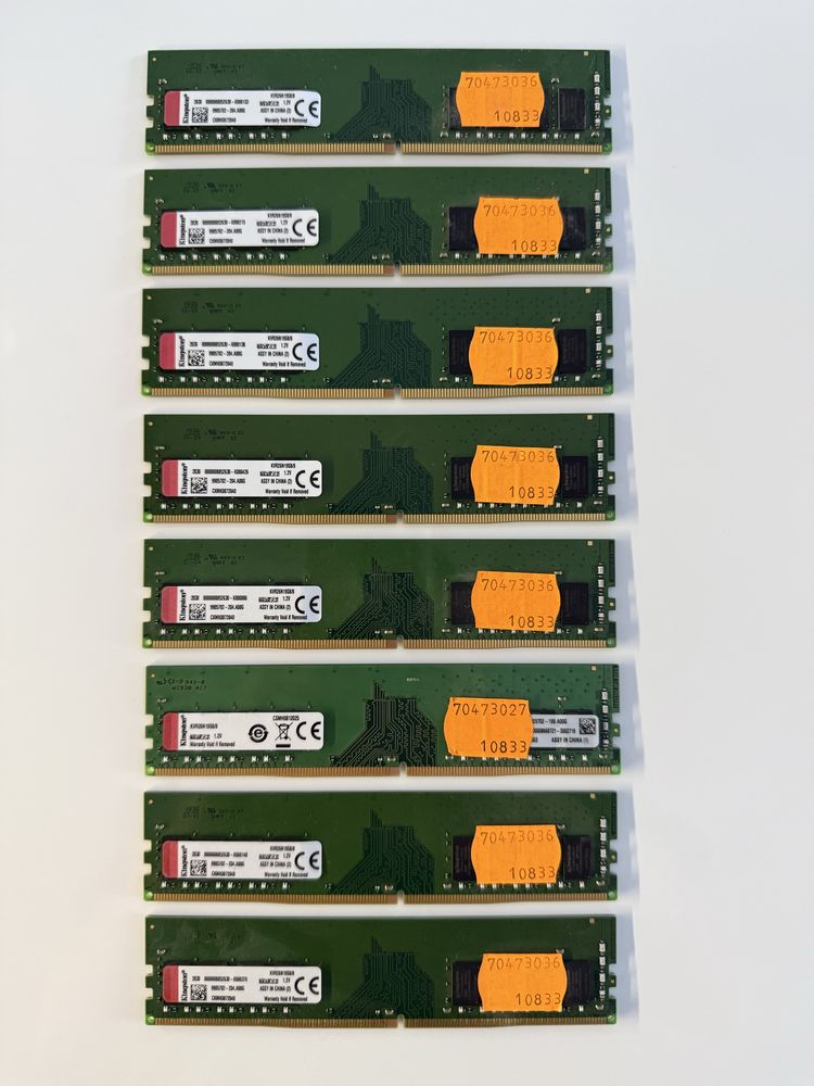 2x Pamięć RAM DDR4 Kingston 8GB 2666MHz KVR26N19S8/8