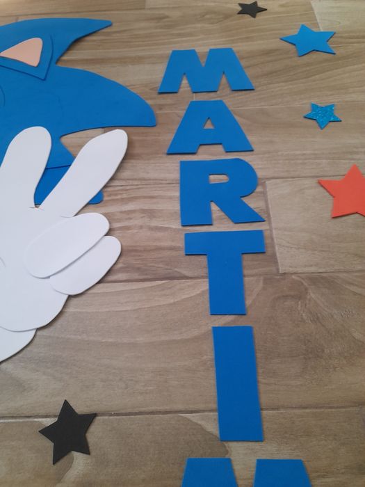 Sonic 1 metro painel eva adesivo festa