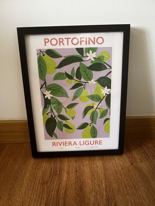 Quadro Portofino Moderno com Moldura
