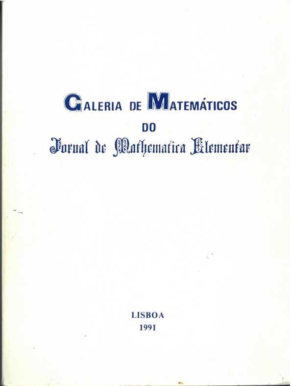 Galeria de Matemáticos do Jornal de Mathematica Elementar Ano 1991