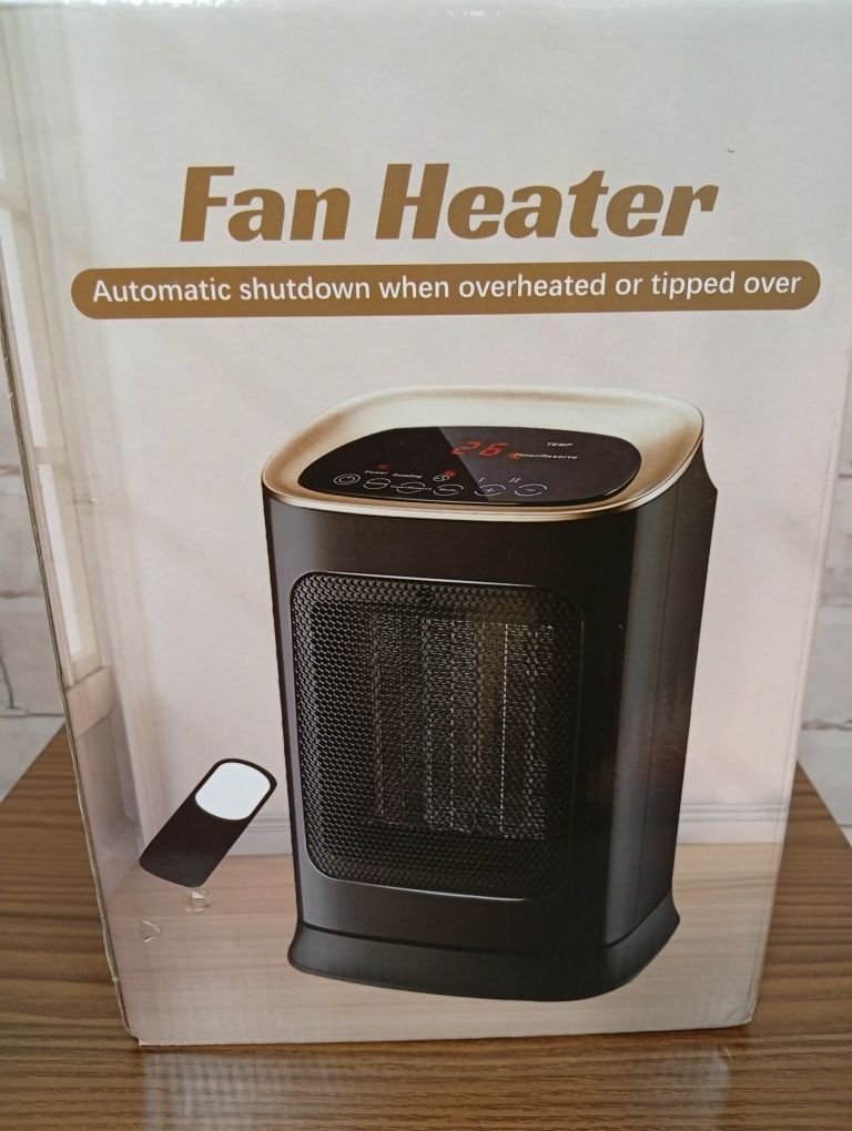 Termowentylator grzałka ceramiczna 1800W + pilot