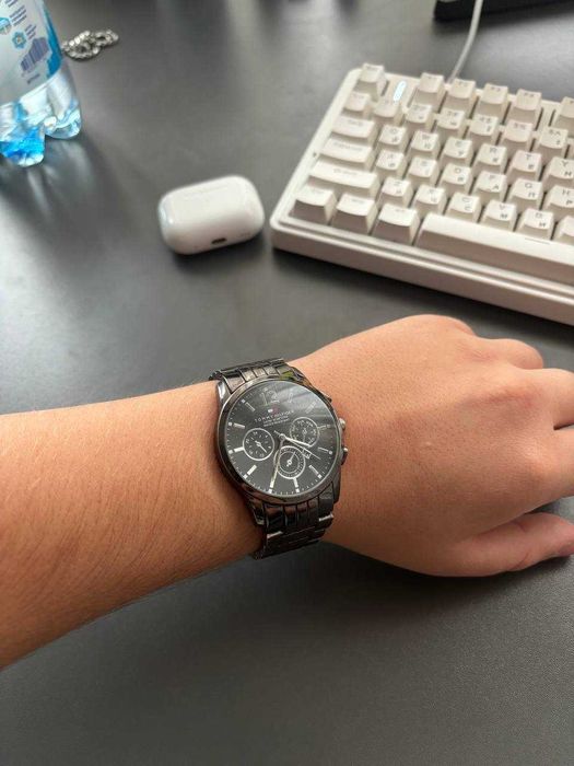 Годинник Tommy Hilfiger чорний