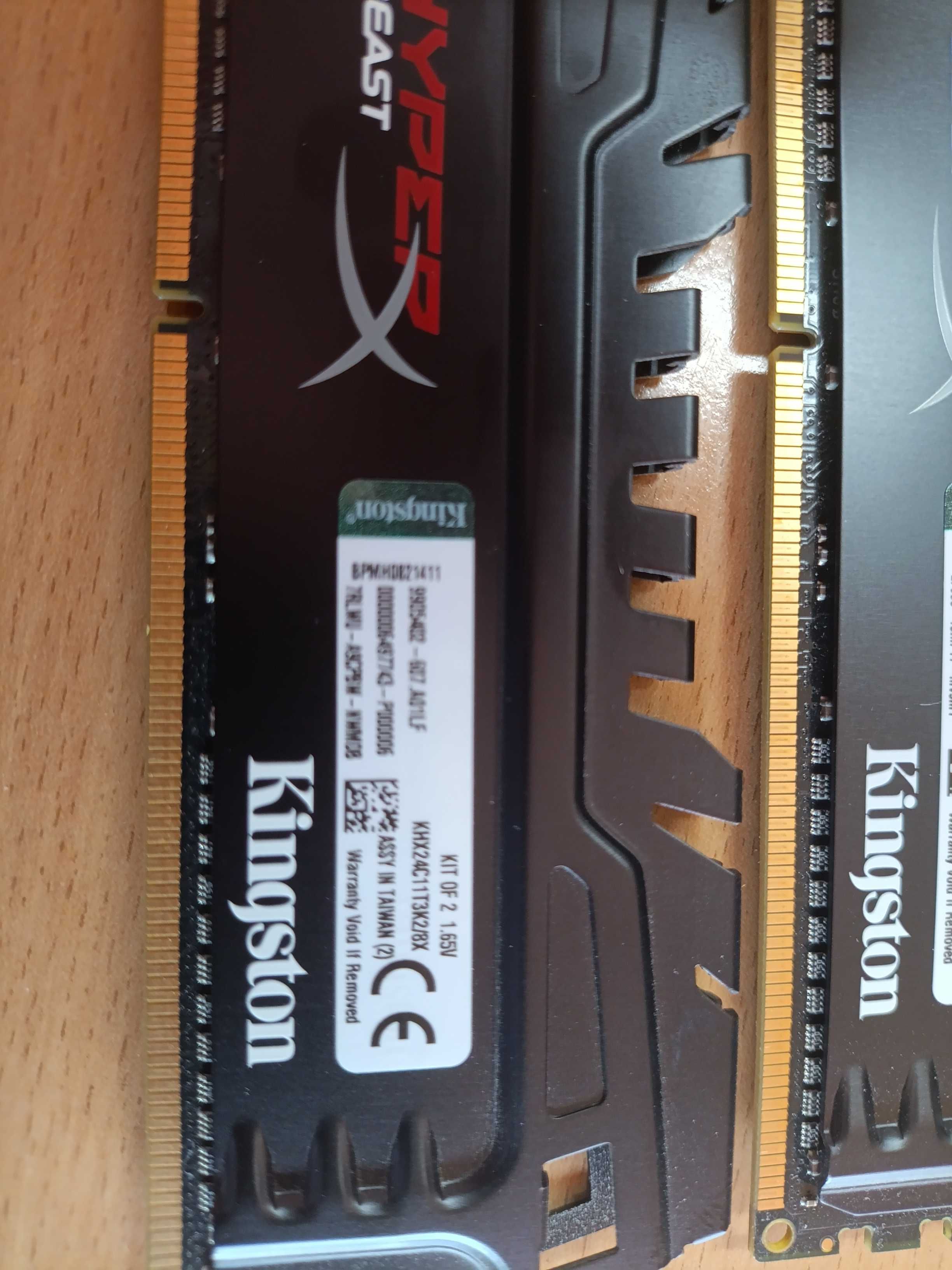 2x Módulos Kingston HyperX Beast DDR3 4GB 2400MHz (8GB total)