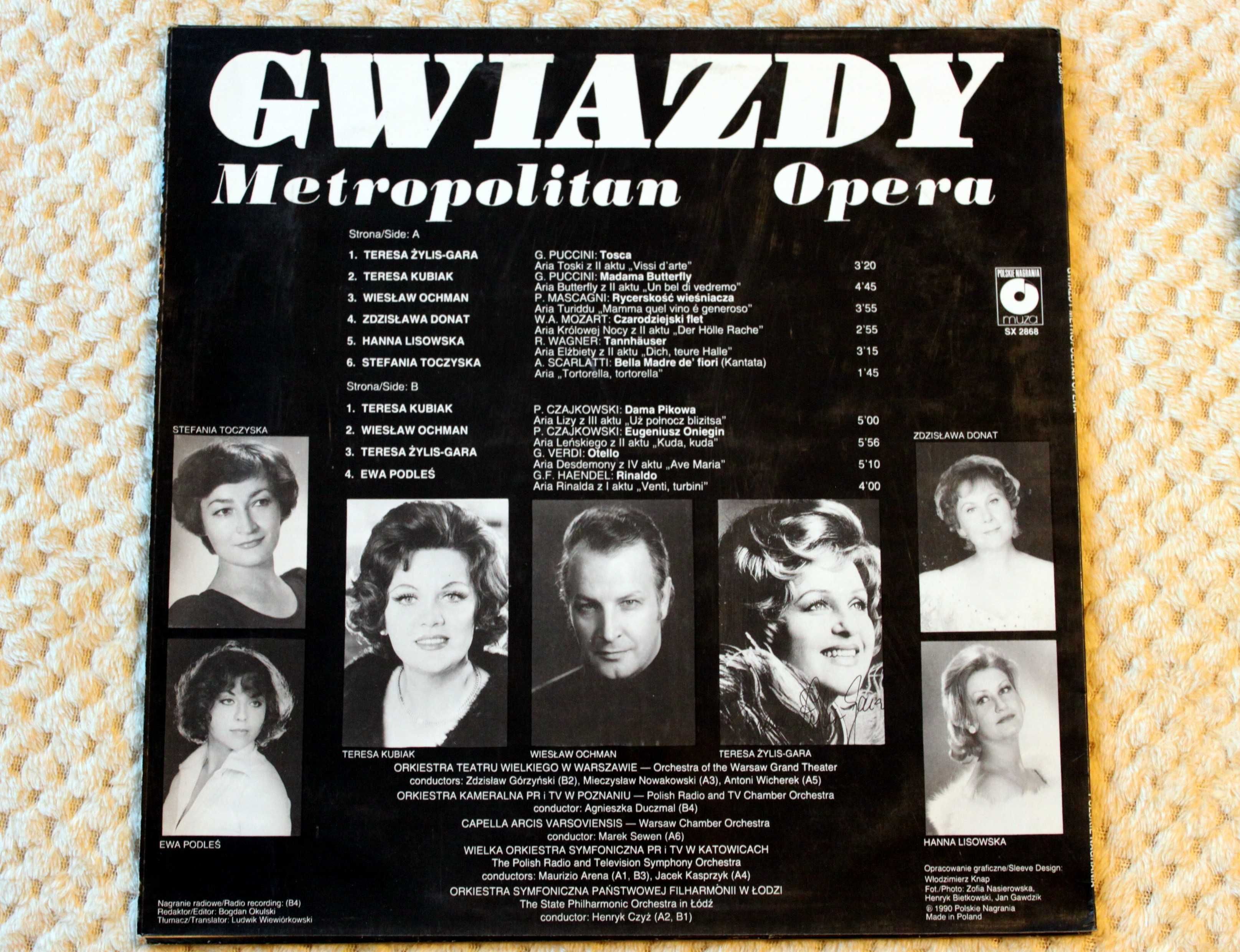 Gwiazdy Metropolitan Opera - winyl