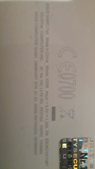 Tablet ASUS Memo pad 7 na częsci