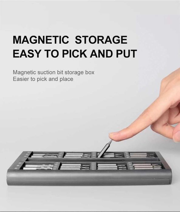 Набір магнітних прецизійних викруток 63 в 1 для ноутбука, телефона