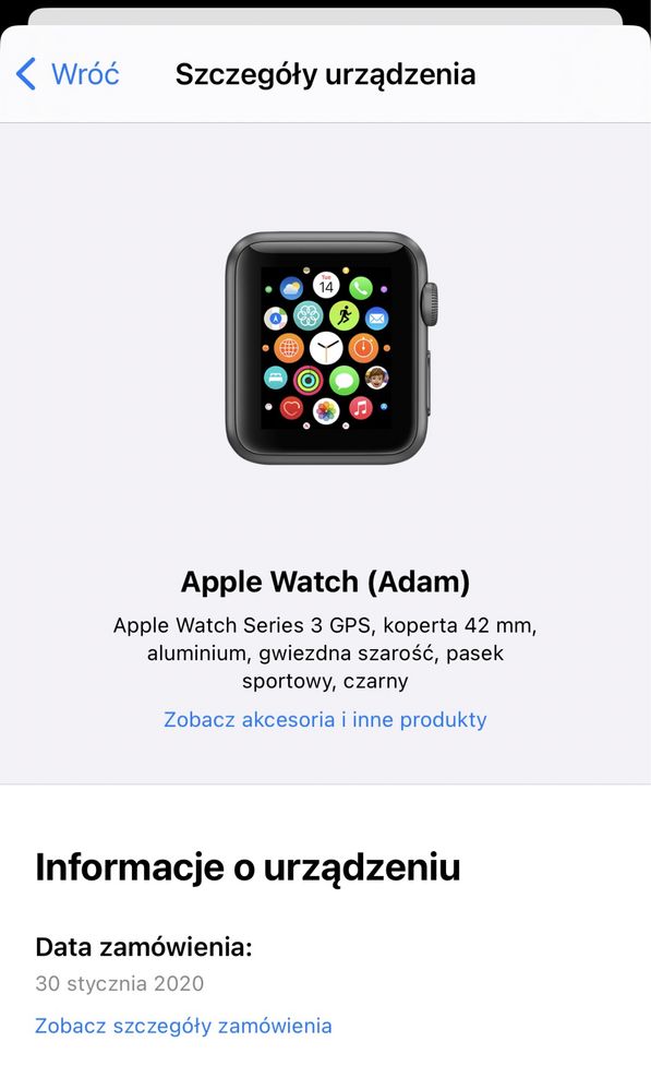 Apple Watch 3 42mm komplet