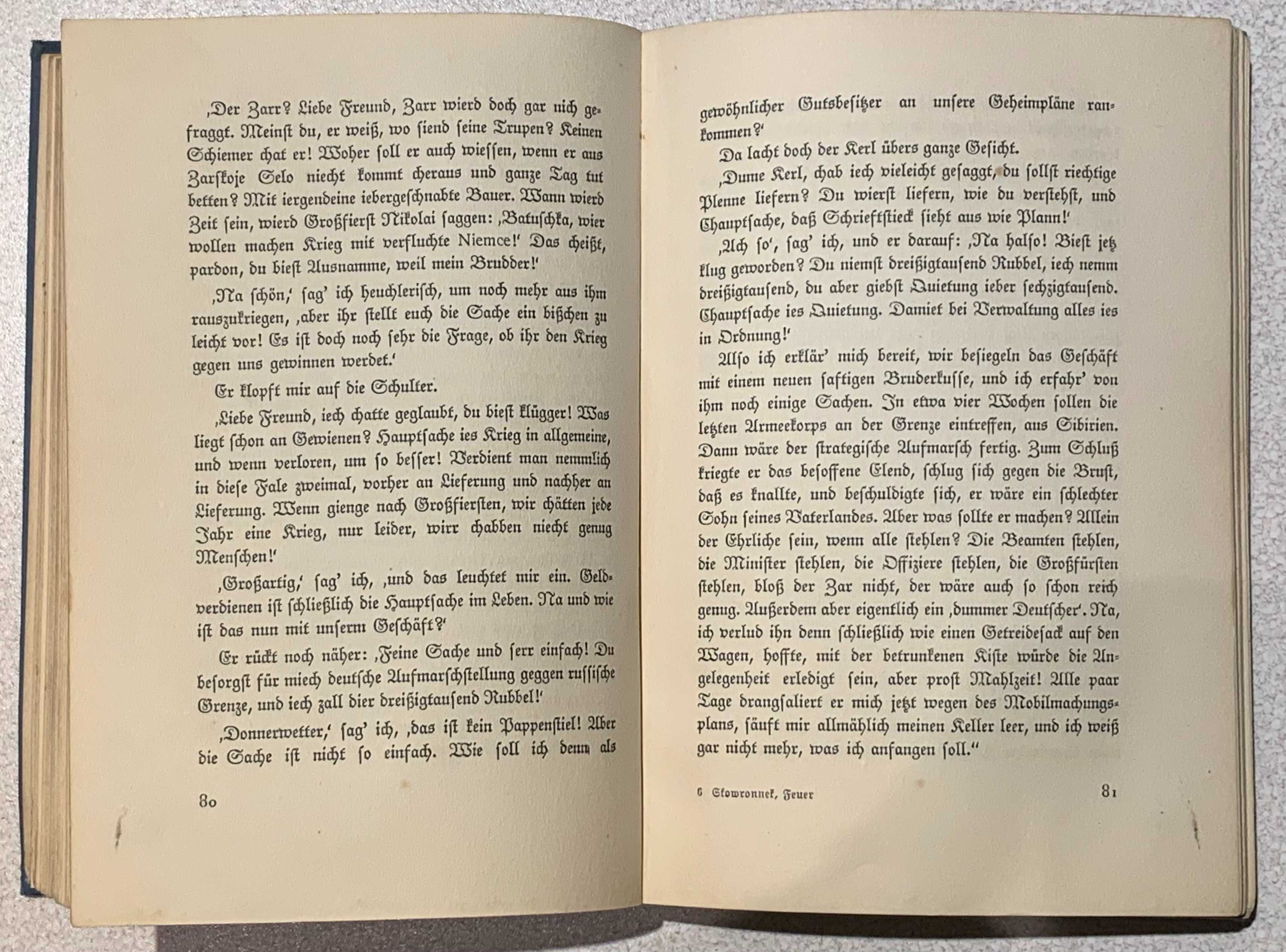 Das große Feuer | Richard Skowronnek | 1915 | Ullstein