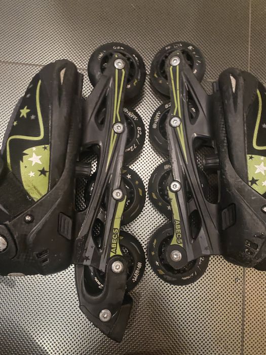 Rolki dziecięce z kauczukowymi kołami Hip- hopps regulowane roz. 29-33