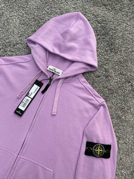 Зіп-худі Stone Island PURPLE зип-худи ліловий Стон Айленд