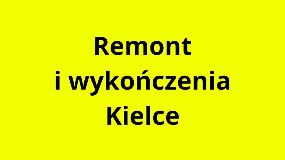 Remnonty i wykończenia wnętrz