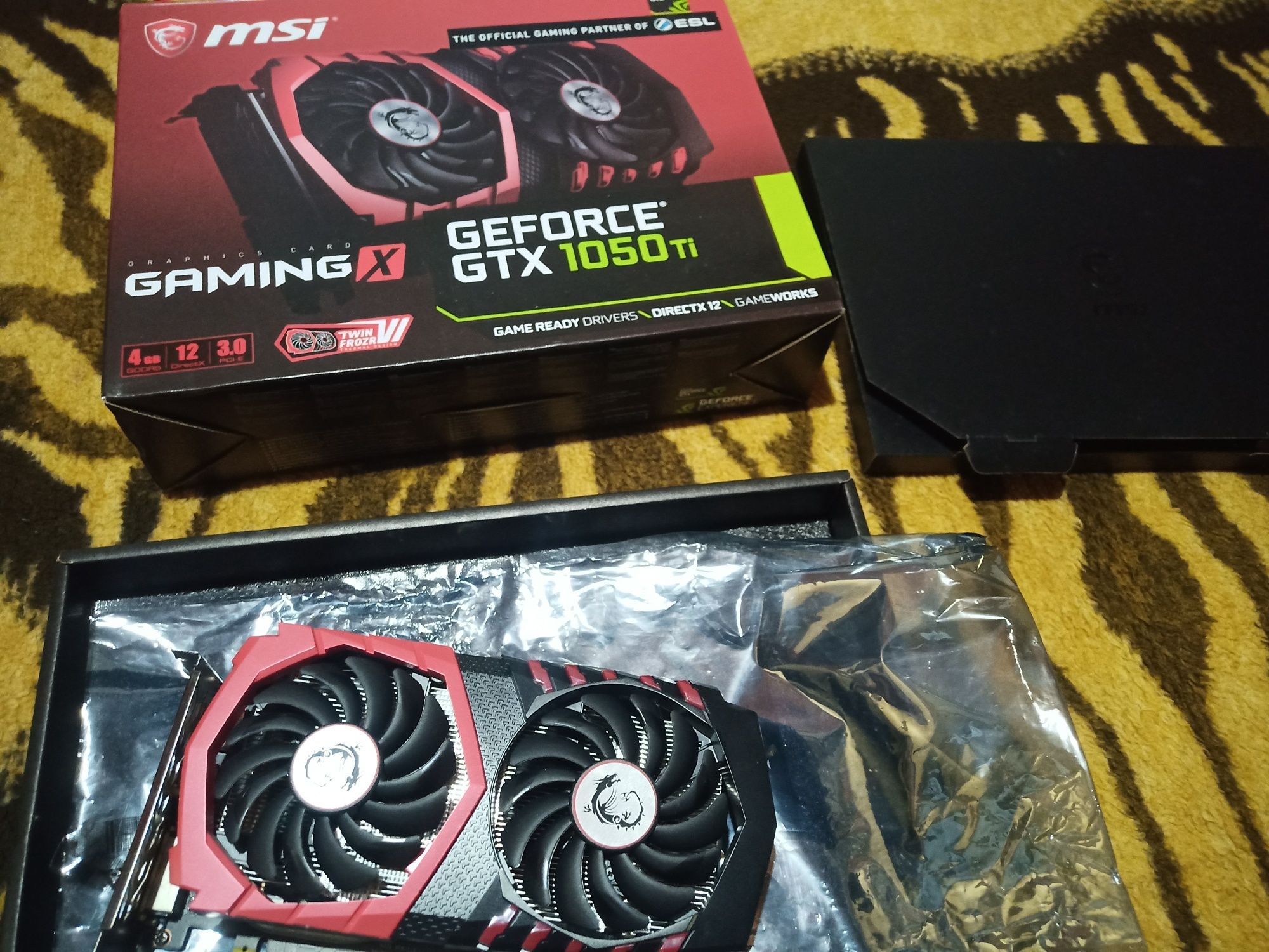 MSI GeForce 4GB (GTX 1050 TI GAMING X 4G) Graphics Card