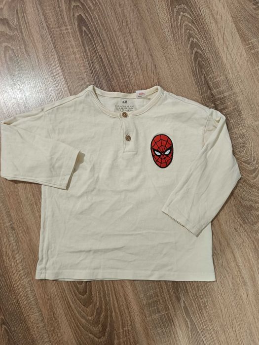 Koszulka z długim rękawem h&M Spiderman 98/104