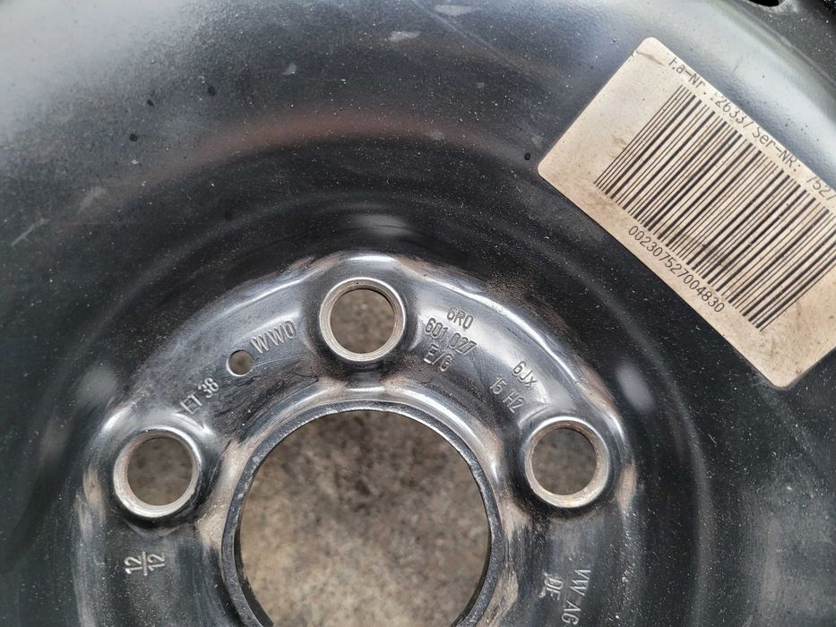 Koła zima zimowe 15 ET38 5x100 VW Skoda Seat Audi 185/60/15 8mm 4szt