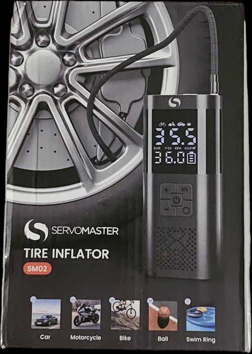 KOMPRESOR SAMOCHODOWY pompka bezprzewodowa 150PSI, powerbank