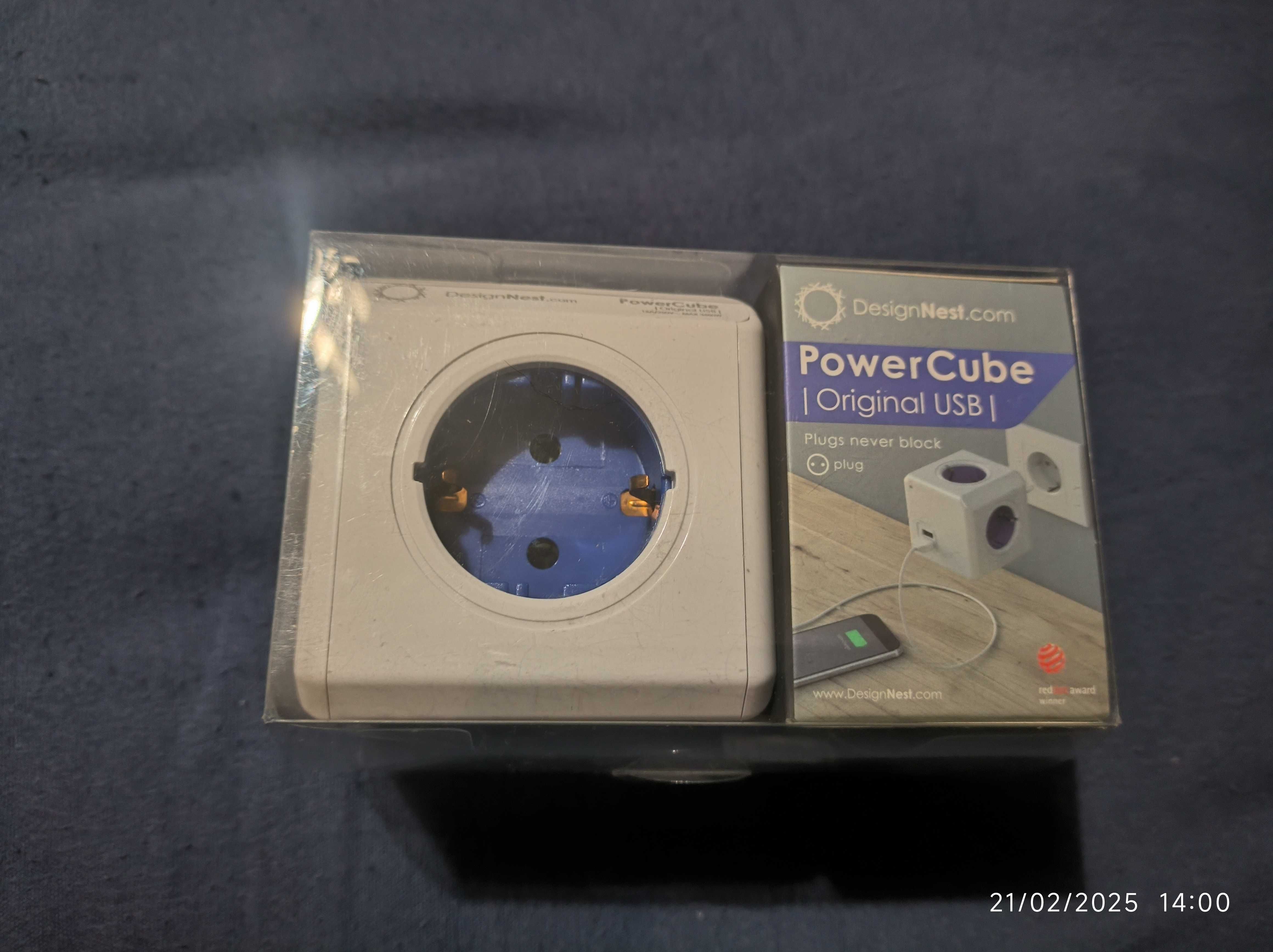 POWERCUBE Extensão sem cabo 2 USB + 4 entradas 3680W 16A