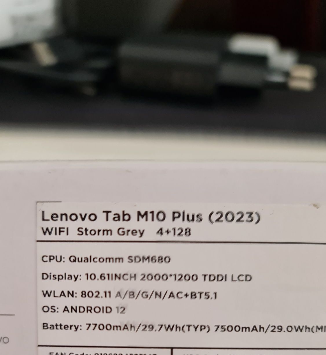 Troco p/ Nintendo Switch - Lenovo M10 Plus (2023) 4Gb/ 128GB