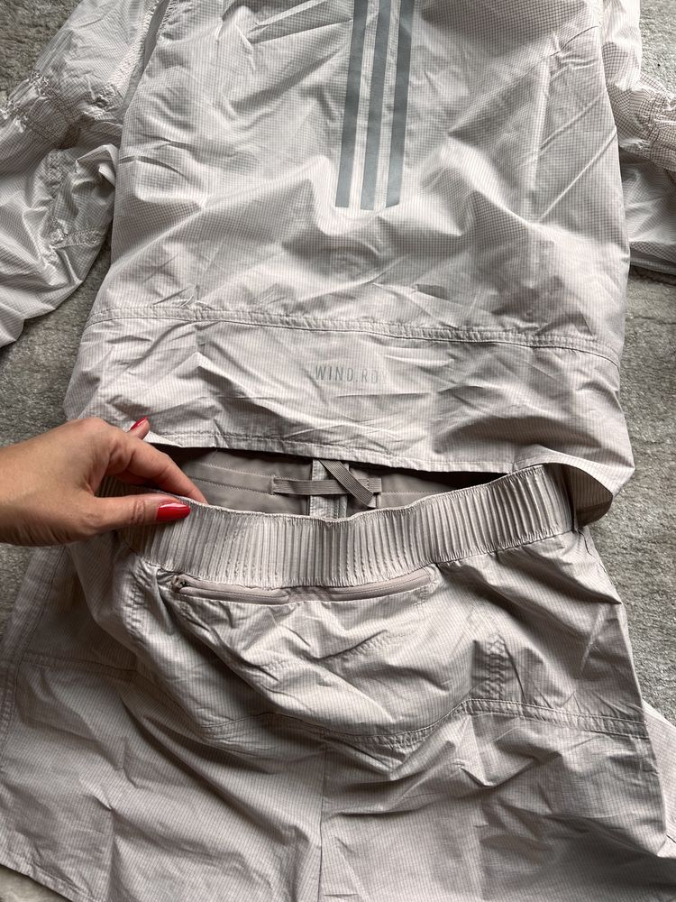 Adidas Romper Jacket Running Vapour Grey, беговой костюм,run