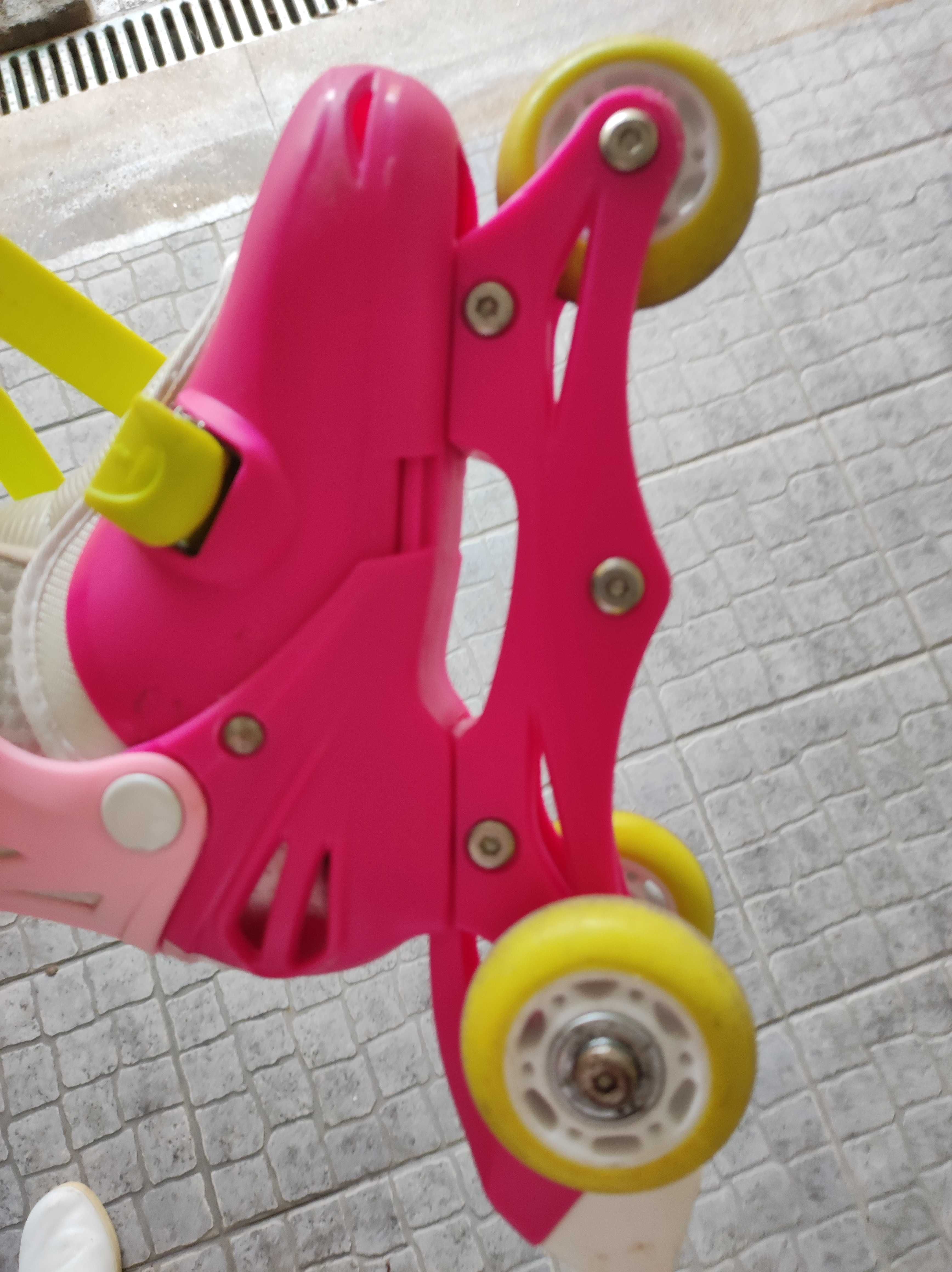 Patins ajustáveis (tamanho 27 a 30) para criança