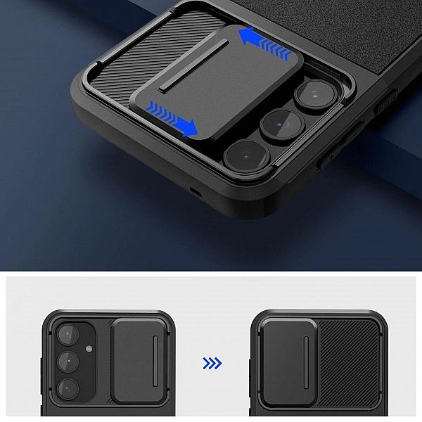 Etui Tech-Protect Velar Cam+ na Samsung Galaxy A55/5G - czarne