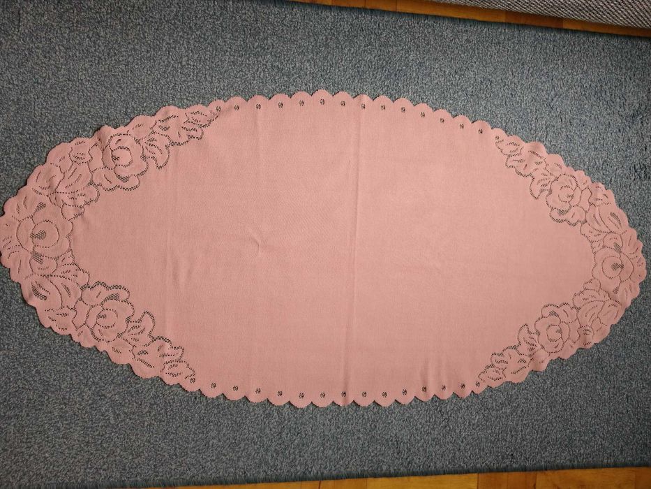 Serweta bieżnik pudrowy róż