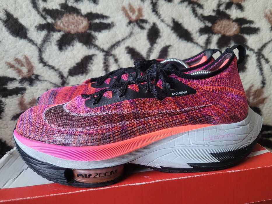 Super lekkie buty biegania Nike Air Zoom Alphafly Next Flyknit r.44,5
