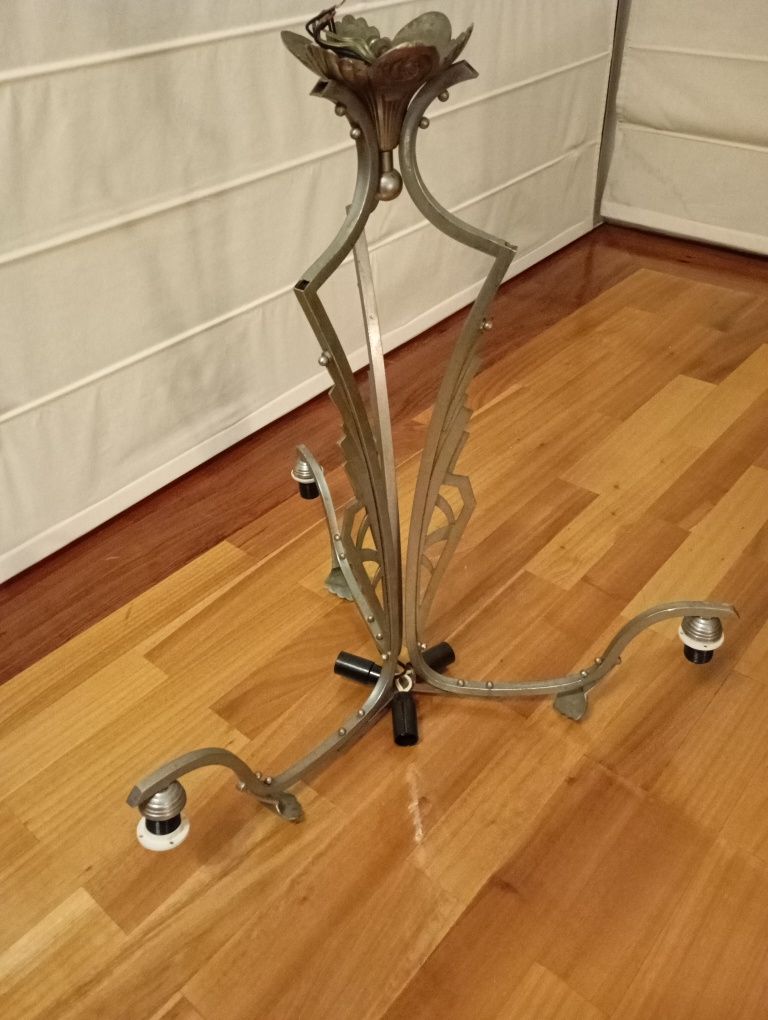 Candeeiro francês art deco EJG  Jean Gauthier,numerado