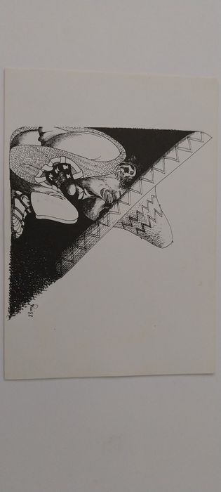 Postal caricatura Mário Soares [Novo Preço)