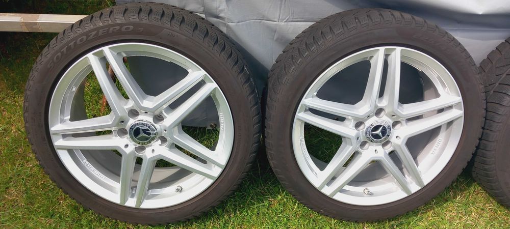 Koła zima MERCEDES A/B/CLA 7.5x18 , ET49 + 225/45R18, TPMS, 2022r, 7mm