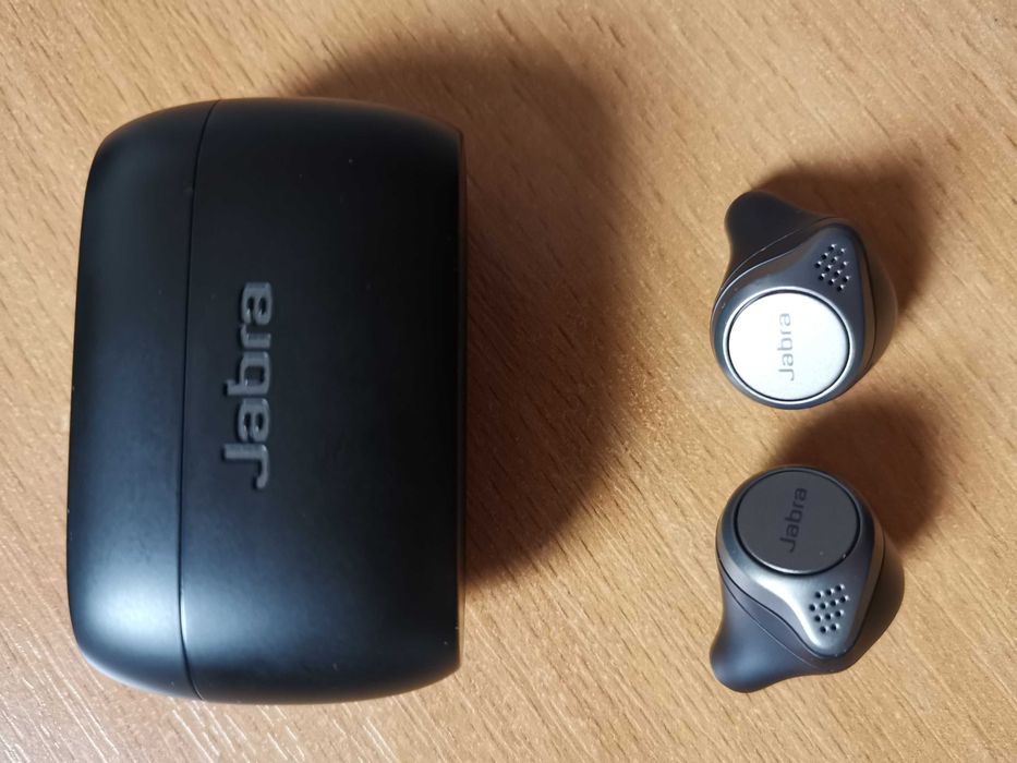 JABRA ELITE 75T - słuchawki, etui, stan bliski idealnego