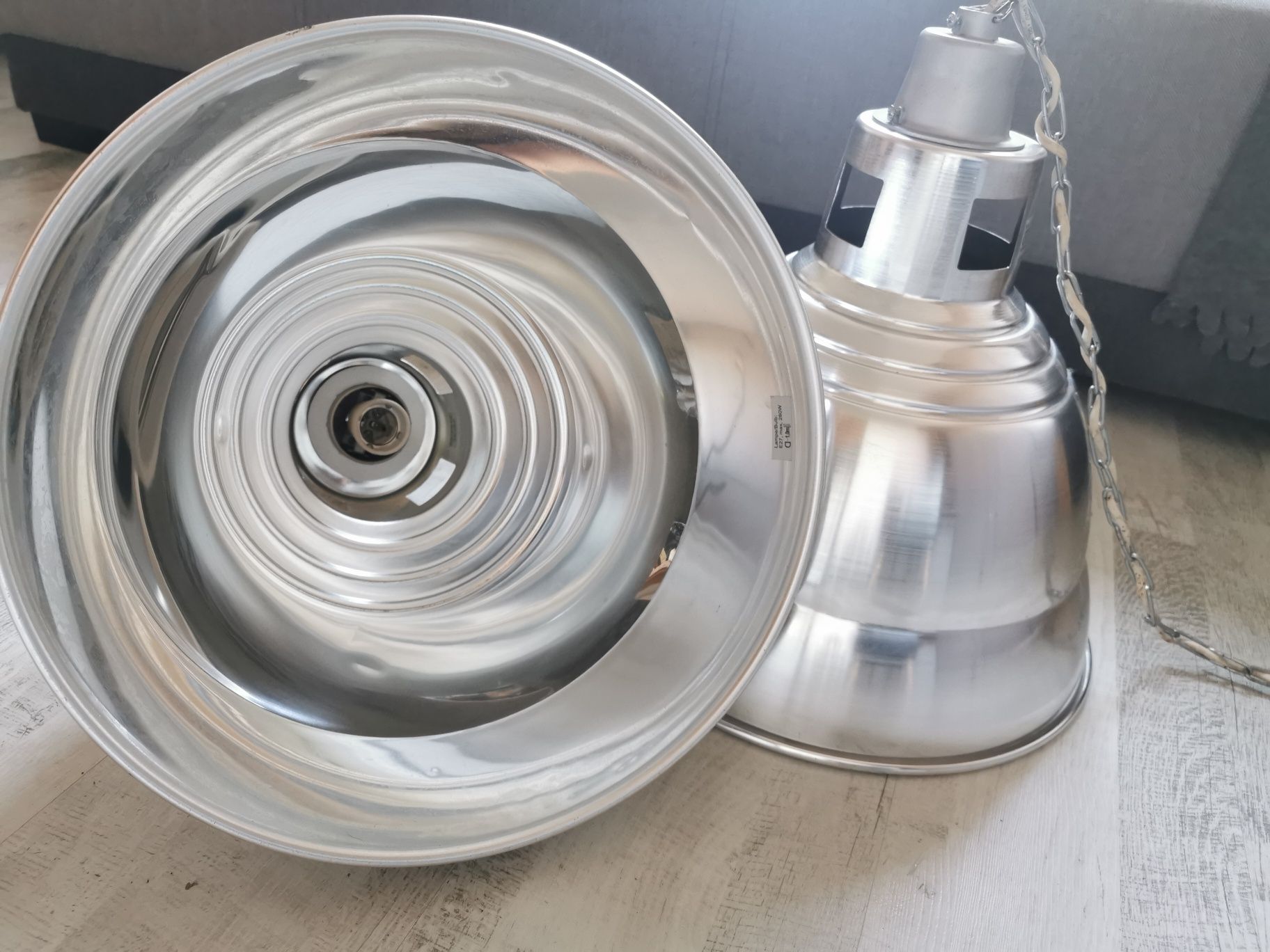 Lampy LOFT srebrne