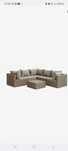Sofa de jardim ,cor preta, sem uso