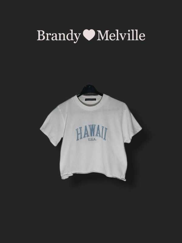 Bawełniany top koszulka Hawaii Brandy Melville