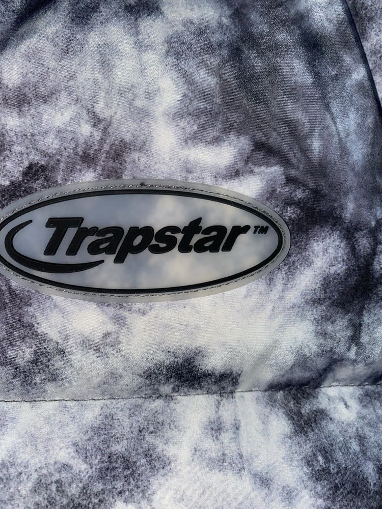 kurtka TRAPSTAR hyperdrive puffer Jack jacket - tie dye (black/silver)