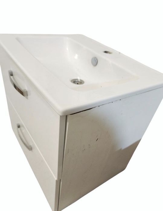 Szafka łazienkowa z umywalką wisząca z szufladami