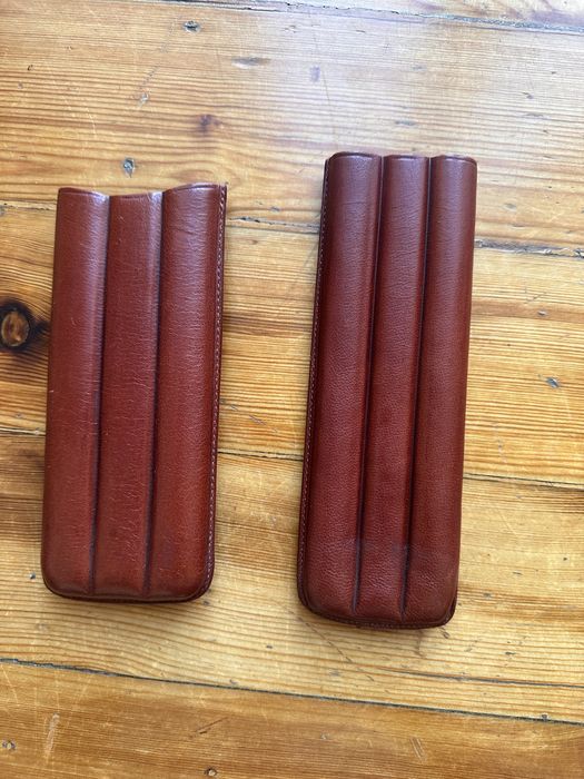 Charuteira - porta charutos pele