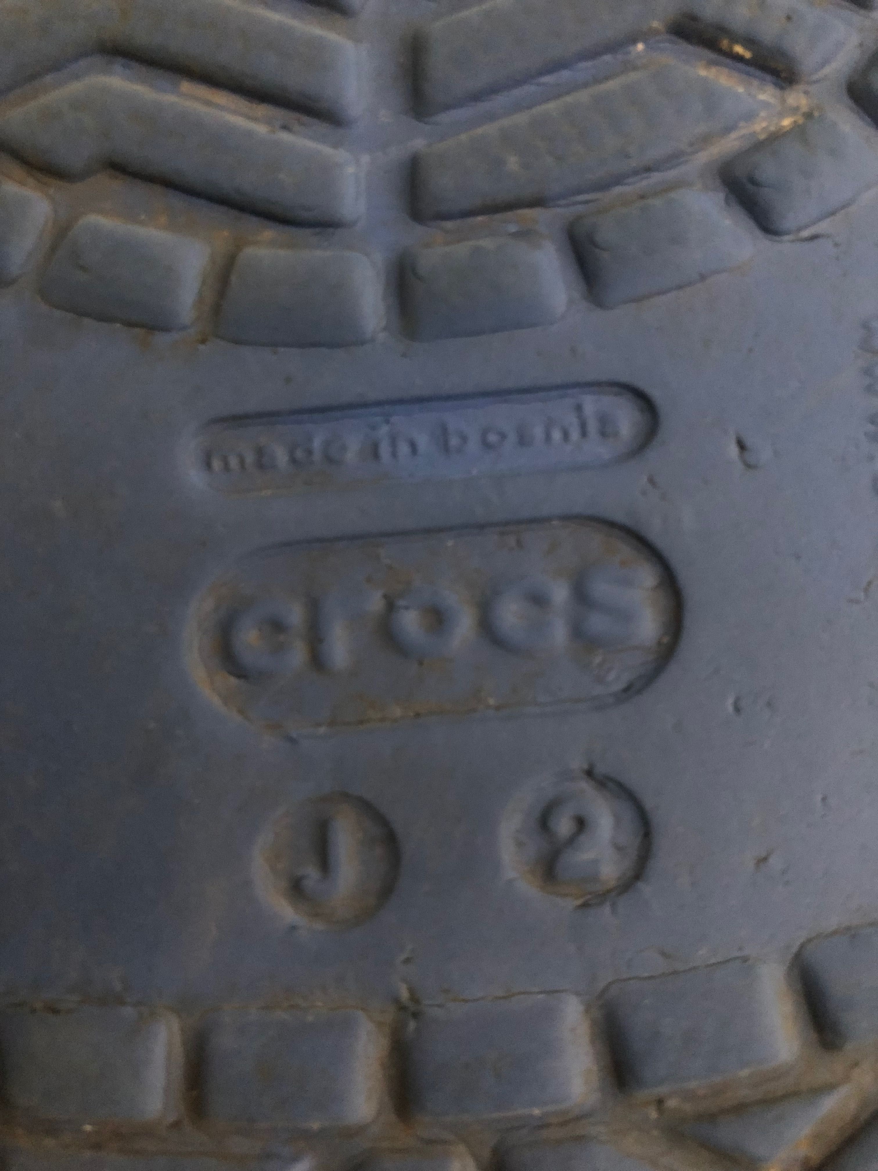 кроксы crocs J 2, стелька 22 см